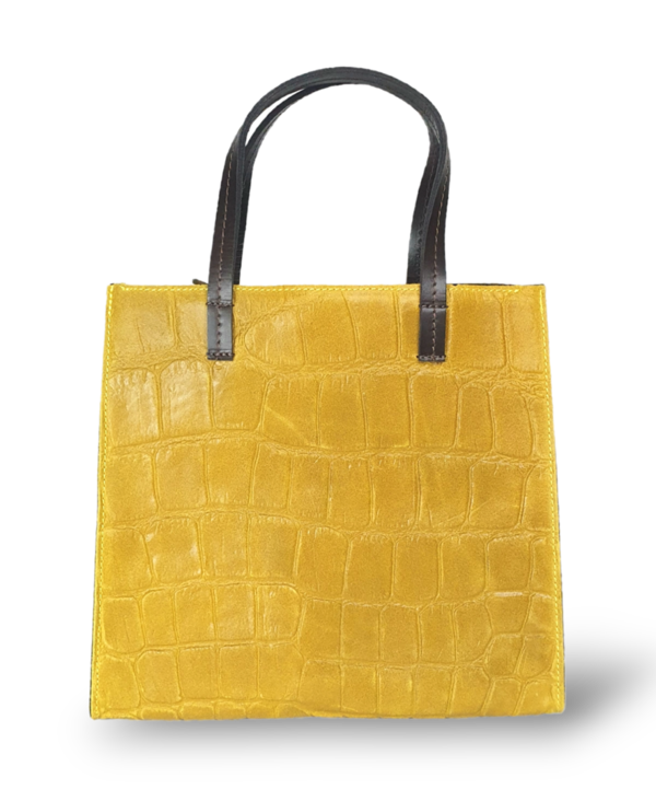 Handbag Crocodile - Yellow